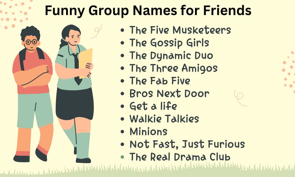 Best Funny Friends Group Name Family Group Names